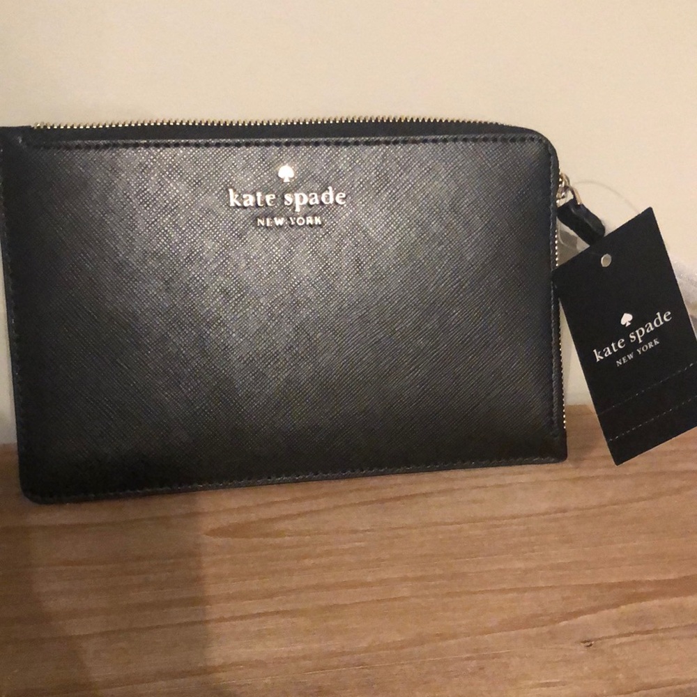 Kate Spade Black Zip Wallet